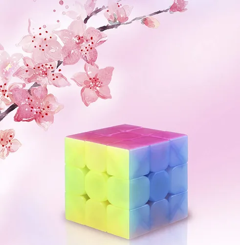 Miniatura 5 de Cubo de velocidad 3x3x3 3x3 cubo mágico rompecabezas juguete para niños y adultos (niños ciclón)