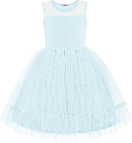 Miniatura 11 de Arshiner Vestido Formal Sin Mangas para Niños Pequeños, Vestido de Tul de Brillo Elegante y Bonito, Vestido de Fiesta, Vacaciones, Vestidos