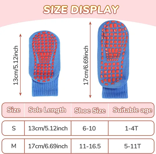 Miniatura 3 de 7 pares de calcetines antideslizantes para niños