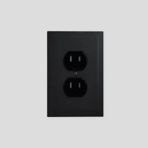 Miniatura 2 de Questech Cubiertas de tomacorrientes, placas de pared dúplex individuales, placas de interruptor de 1 banda, tamaño estándar, cubiertas de toma