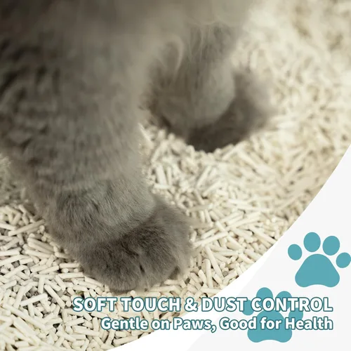 Miniatura 2 de Arena para gatos a base de plantas, control de olores, arena para gatos de tofu de aglutinación rápida, 12 libras, control de polvo de bajo