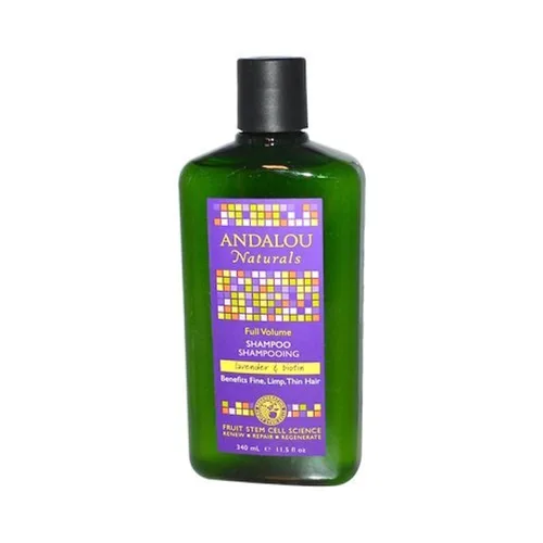 Andalou Naturals Champú de Volumen Completo Lavanda y Biotina - 11.5 fl oz Paquete de 5