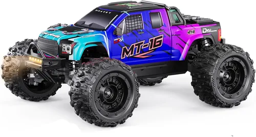 Miniatura 13 de 1/16 80km/h Camión RC sin escobillas 4WD, Coches de control remoto todo terreno actualizables con batería 3S, Camión RC todoterreno rápido Rojo