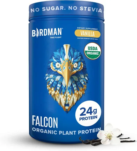 Miniatura 7 de BIRDMAN Falcon - Proteína vegana en polvo orgánica, sin estevia ni azúcar, a base de plantas, baja en carbohidratos, sin lácteos, keto, sin suero