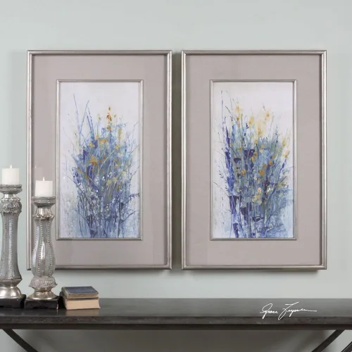 Miniatura 2 de Uttermost 41558 Flores índigo S/2