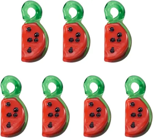 Miniatura 4 de Colgantes de lámparas de frutas y verduras para bricolaje, Vidrio Perla