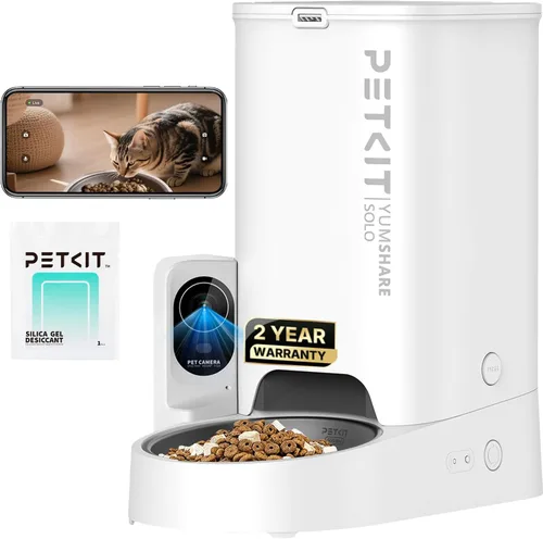 Miniatura 10 de PETKIT - Alimentador automático para gatos y perros con cámara, captura de movimiento impulsada por IA, video HD 1080P con visión nocturna, WiFi