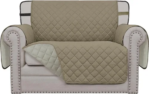 Miniatura 49 de Easy-Going - Funda para sofá, futón y sillón sin reposabrazos, reversible, resistente al agua, para mascotas y niños (azul oscuro/azul claro)