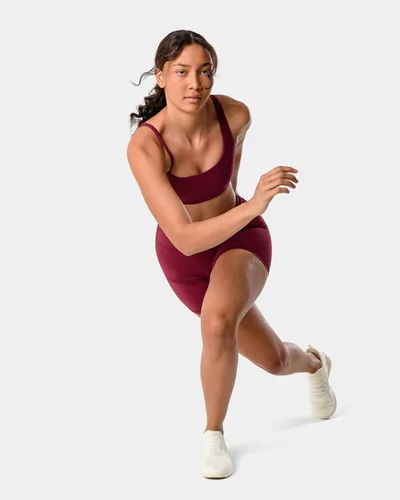 Miniatura 5 de Kamo Fitness Serenity - Pantalones cortos de cintura alta, entrepierna de 6 pulgadas, sin costura frontal, aptos para muslos, con costuras en V