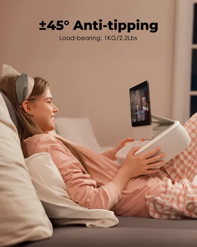 Miniatura 6 de Viozon Almohada Soporte para Tableta, Compatible con Teléfono/Tableta de 4-13", iPad, iPhone, Samsung, Kindle, Google, Soporte Magnético