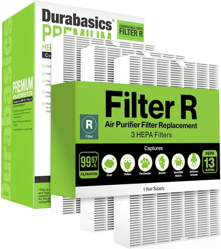 Miniatura 9 de Durabasics Paquete de 6 filtros HEPA compatibles con filtros de repuesto para purificador de aire Honeywell, repuesto para filtro Honeywell R