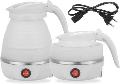 Hervidor portátil plegable | Hervidor de viaje – Silicona de grado alimenticio mejorada, calentador de 5 minutos para hervidor eléctrico plegable