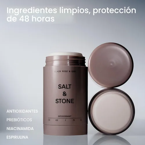 Miniatura 2 de Salt & Stone Desodorante sin aluminio Protección extra fuerte de 48 horas para mujeres y hombres Fabricado con extractos de algas marinas