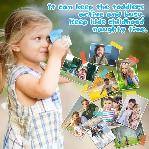 Miniatura 7 de Dylanto Cámara de selfie mejorada para niños, regalos de cumpleaños de Navidad para niños de 3 a 8 años, cámaras digitales para niños con video HD