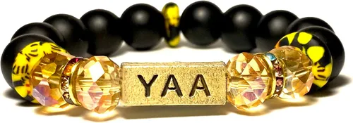 Miniatura 81 de Pulseras africanas tradicionales con nombre nacido en el día para mujeres de Ghana, materiales naturales, ajuste cómodo y holgado