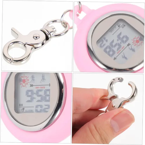 Miniatura 4 de Mikikit 2 unids cronómetro de bolsillo broche de entrenamiento luminoso partido árbitro mini cubierta temporizador temporizador digital deportes
