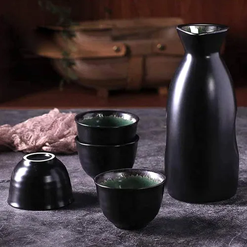 Miniatura 3 de Juego de 5 tazas de sake japonesas tradicionales japonesas de saki pintadas a mano, cerámica de porcelana, cerámica, vasos de sake, regalos
