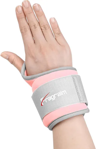 Fragraim - Pesas para muñeca para mujeres y hombres con asas para el pulgar, 1 libra*2, 1.5 libras*2, 2 libras*2, 2.5 libras*2, 3 libras*2, juego de