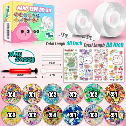 Miniatura 2 de Kit de burbujas de cinta nano, cinta adhesiva de doble cara Nano para burbujas, juguetes para actividades de fiesta de manualidades y artesanías DIY