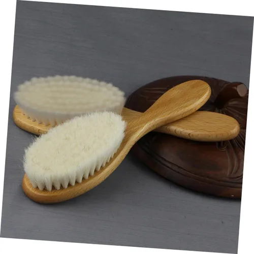 Miniatura 9 de FOMIYES Cepillo secador de 2 piezas para hombre, cepillo de afeitar de lana densa, ideal para el mantenimiento de la barba Como se muestra