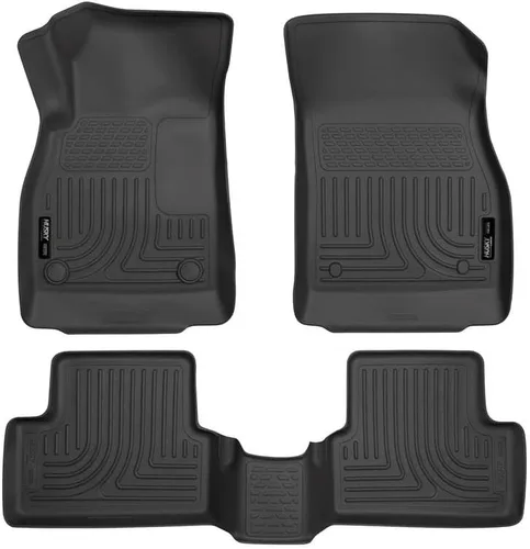 Husky Liners Weatherbeater Alfombrillas de suelo | Compatible con Chevrolet Cruze 2011-2015; Chevrolet Cruze Limited 2016 | Delantero y 2da Fila, 3