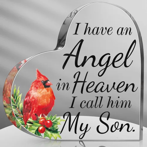 Miniatura 8 de Karenhi Regalos de Navidad cardenales rojos de 6 x 4 pulgadas, regalo conmemorativo de duelo por pérdida de un ser querido, decoraciones de Papá