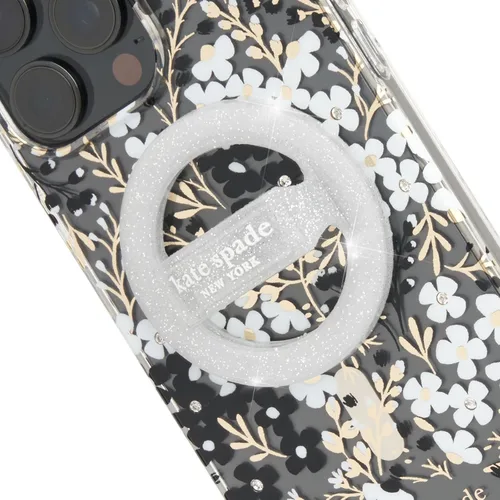 Miniatura 11 de Kate Spade New York Agarre magnético para móvil con asa - Desmontable y plegable - Negro