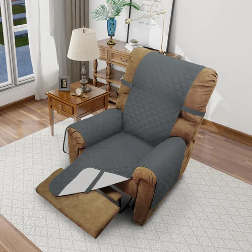 Miniatura 14 de Fundas para silla reclinable, reversible, funda de sofá para mascotas, protector de muebles para niños perezosos