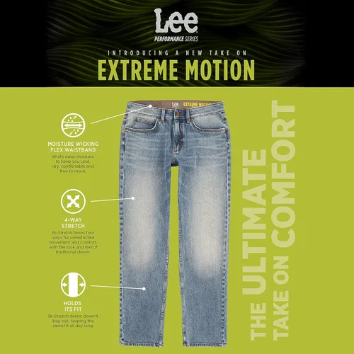 Miniatura 7 de Lee Jeans de pierna cónica bielástica Extreme Motion para hombre