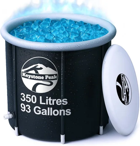 Bañera fría – Bañera de hielo portátil para atletas y adultos – Bañera inflable para terapia de agua fría, recuperación deportiva y bienestar – Uso