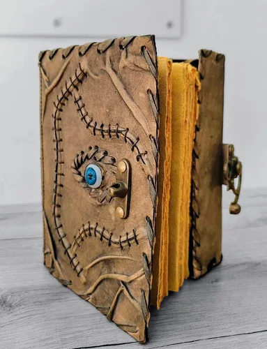 Miniatura 4 de Leather Crafter's Libro de hechizos Hocus Pocus, libro de hechizos, decoración de Halloween, diario de cuero, libro de sombras, regalos de Navidad