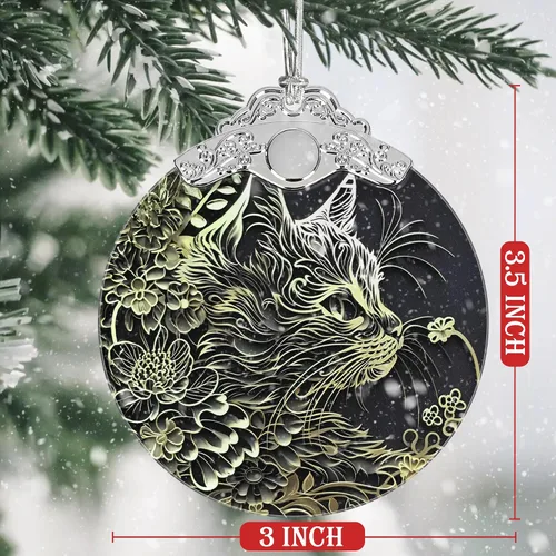 Miniatura 2 de Adornos de decoración de Navidad, adorno de vitral, adornos para árbol de Navidad, adorno de regalo 2025, regalo de Navidad para amigos, familiares
