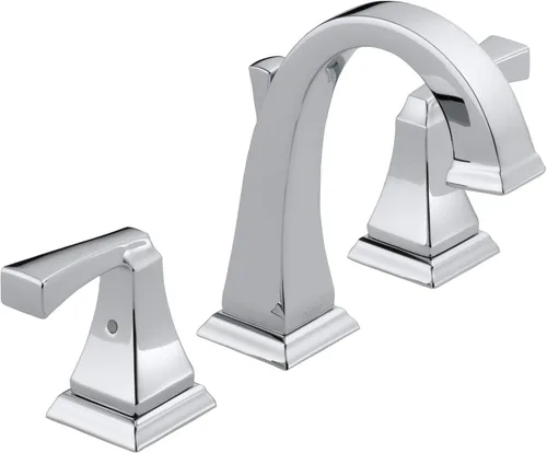 Miniatura 10 de Delta Dryden - Grifo de baño de bronce aceitado de 3 agujeros, grifo de lavabo de baño de 8 pulgadas para tocador, conjunto de drenaje de metal