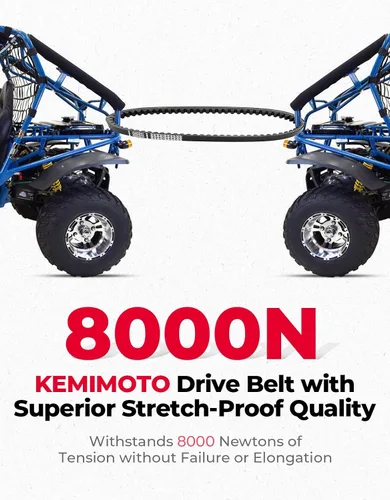 Miniatura 3 de KEMIMOTO Go Kart Serie 30 reemplaza Manco 5959 / Comet 203589 Compatible con Coleman KT196 CK196 GK200 Manco Dingo TrailMaster, Correas