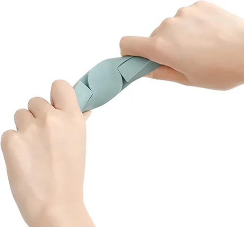 Miniatura 5 de Salvamanteles de silicona plegables antideslizantes resistentes al calor con diseño de cruz plegable para platos calientes, ollas y sartenes