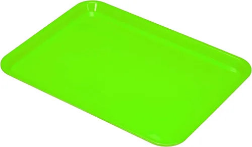 PATIKIL Bandeja de comida rápida de 12 x 8 pulgadas, bandeja rectangular reutilizable reciclable multiusos para restaurante, cocina en casa, color