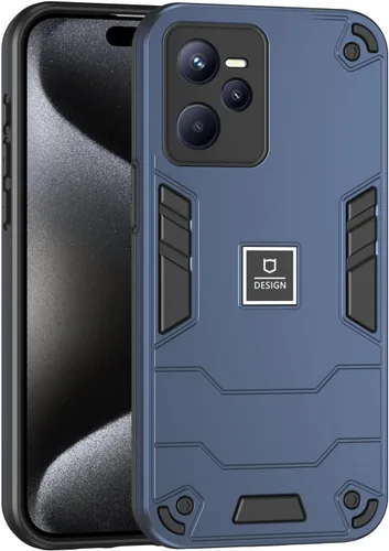 Miniatura 14 de Funda compatible con Huawei Y9 Prime (2019), compatible con Huawei Y9 Prime (2019) 4G STK-L21 2 en 1 [PC duro + TPU], funda de teléfono azul