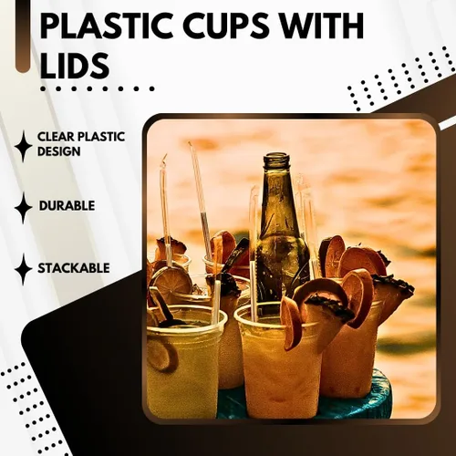 Miniatura 3 de Green Direct Vasos desechables de 12 onzas con tapas, vasos de plástico transparente con tapas, tazas de café helado para té Boba de burbujas, taza