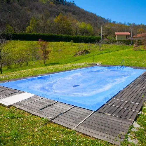 Miniatura 2 de Lona azul, lonas resistentes al agua de 16 x 20 pulgadas, lona de plástico impermeable de poliéster de 16 mil de grosor con ojales de metal cada