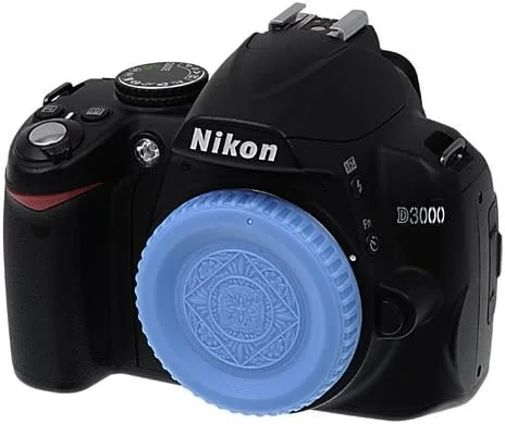 Miniatura 4 de Fotodiox Tapa de cuerpo de diseño azul compatible con cámaras Nikon F-Mount