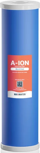 Miniatura 10 de Max Water Sistema de tanino + nitratos de 1 etapa - Heavy Duty - Sistemas de aniones y filtros de repuesto de aniones - 20 x 4.5, NPTF de 1 pulgada