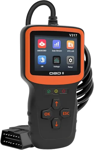 Zpana Escáner OBD2 para Coche, Herramienta de Diagnóstico, Lector de Códigos de Fallas del Motor del Vehículo, Limpieza de Datos, Disposición I/M,