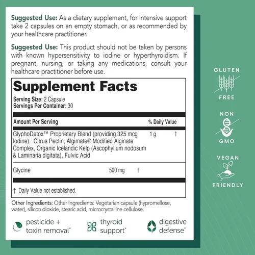 Miniatura 4 de EcoNugenics Suplemento GlyphoDetox – Limpieza desintoxicante para eliminar de forma segura los pesticidas de glifosato y las toxinas agrícolas
