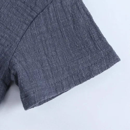 Miniatura 4 de MYGBCPJS Conjunto de 2 piezas de camiseta + pantalones cortos de algodón para bebés y niñas