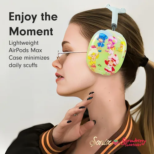 Miniatura 9 de Sonix Funda protectora para auriculares AirPods Max - Elegante cubierta dura de TPU para auriculares Strawberry Shortcake Berry Besties Rainbow