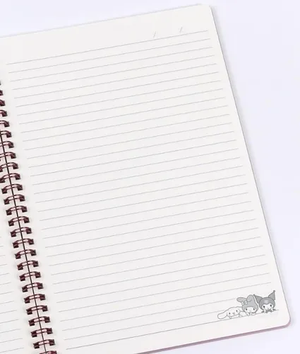 Miniatura 4 de Cuaderno espiral con rayas de 7mm, 17.8 x 25.9 cm 60 hojas (Rosa)