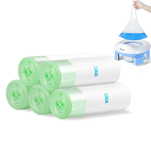 Miniatura 11 de Orzbow Inodoro portátil de entrenamiento para ir al baño, asiento de viaje para niños y niñas con protector contra salpicaduras, artículos Azul