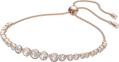 Swarovski Emily - Colección de joyas de pulseras de tenis, cristales transparentes, cristales azules, cristales rosas (exclusivo de Tienda), cristal