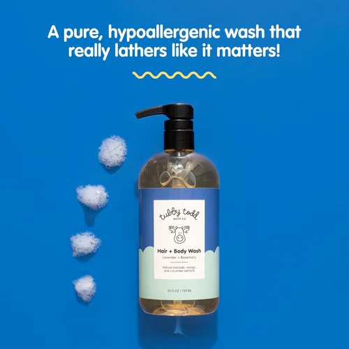 Miniatura 3 de TUBBY TODD Gel de baño y cabello - Champú para bebés y gel de baño - Suave y natural bebé era para recién nacidos, bebés y niños pequeños - No