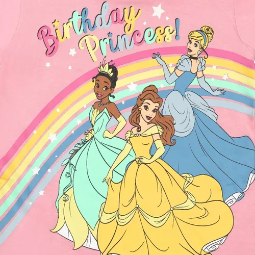 Miniatura 4 de Disney Minnie Mouse Princess Belle The Little Mermaid Moana Lilo &Stitch Frozen - Camiseta de cumpleaños para niñas pequeñas a niños pequeños